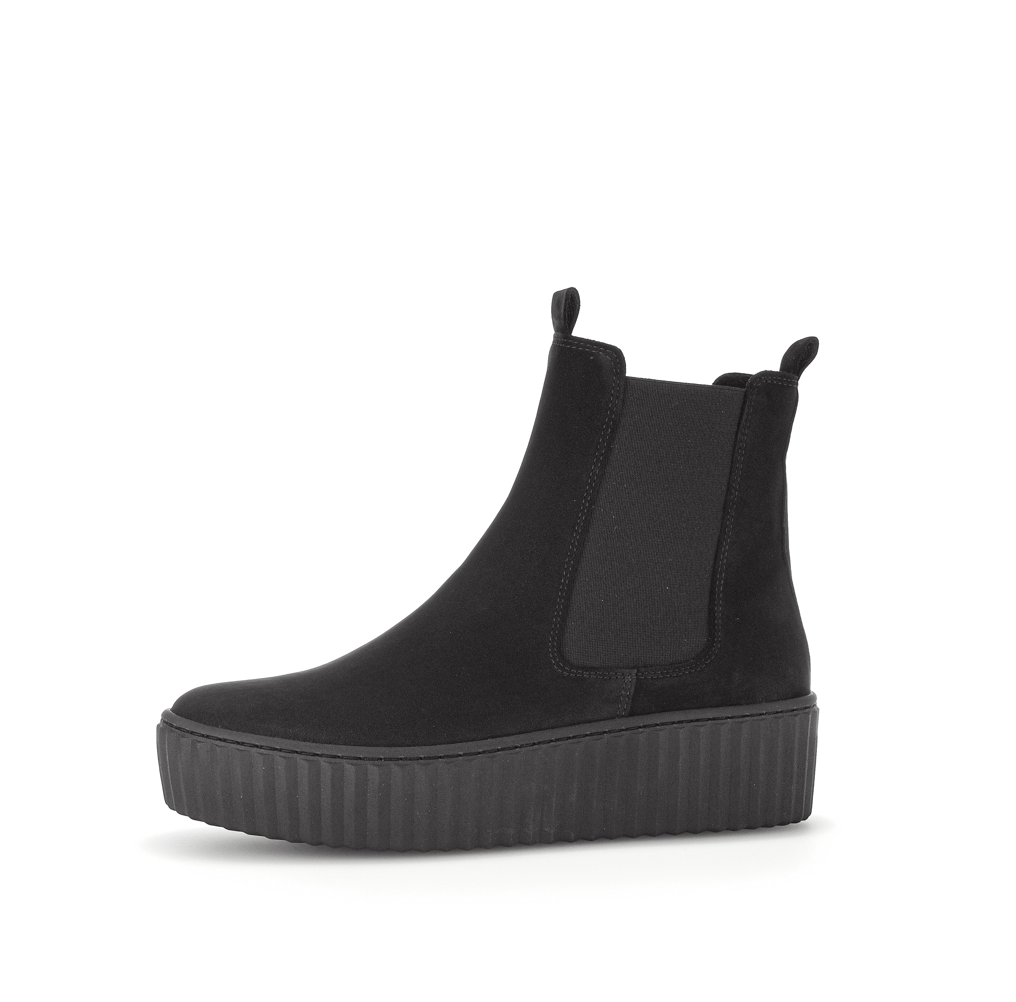 Bottines noires en microfibre - Image 5