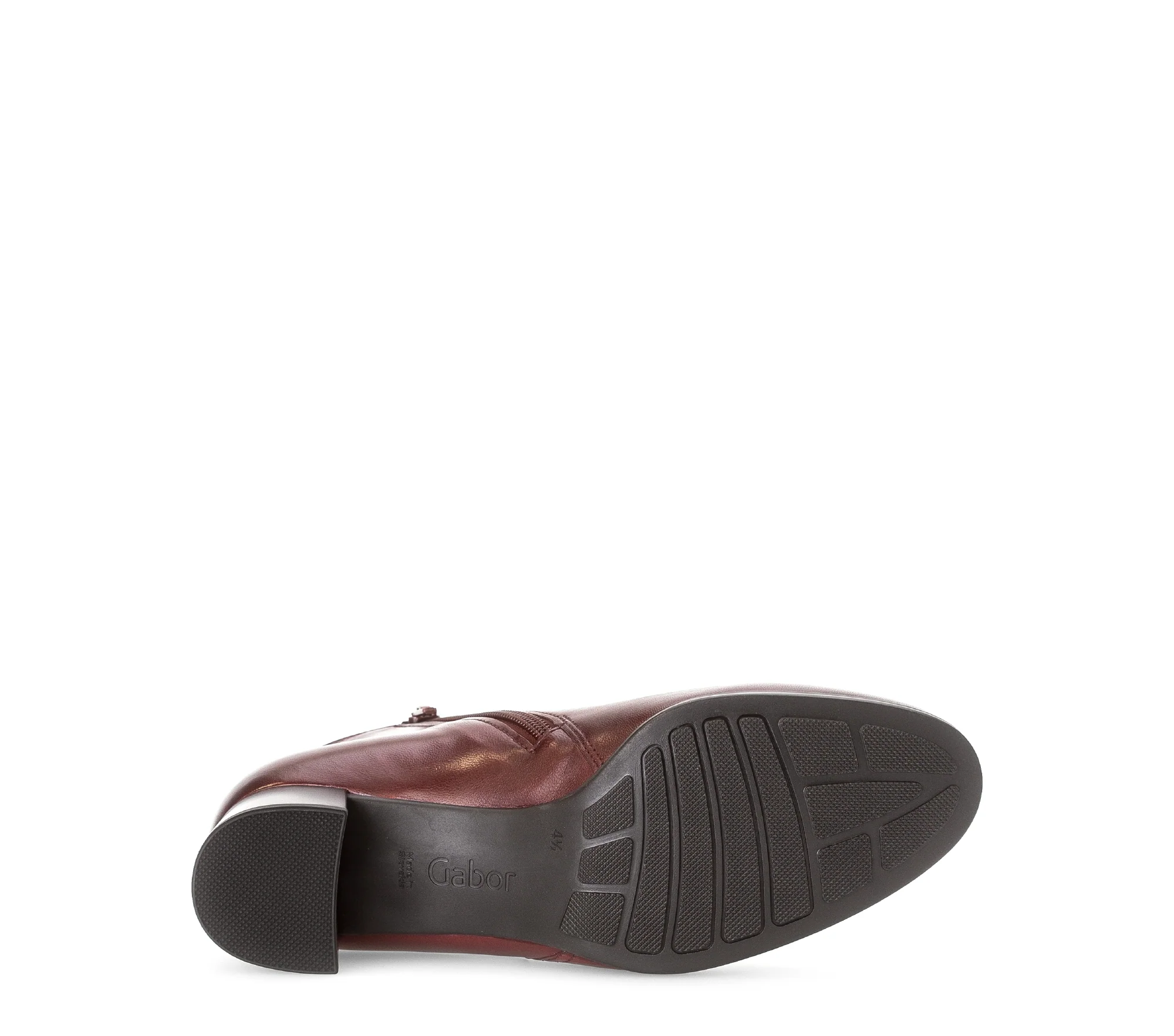 Bottines rouges en cuir lisse - Image 7