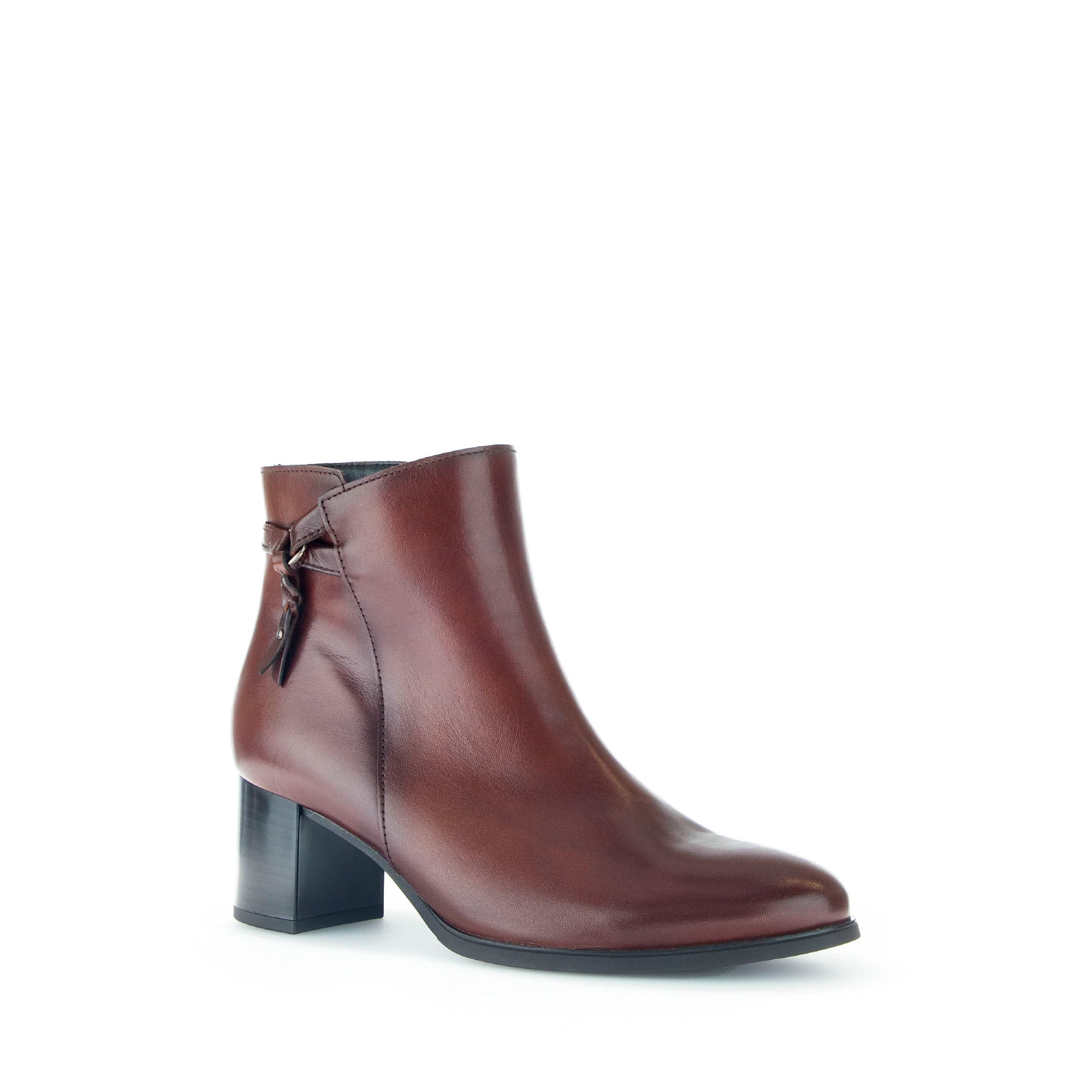 Bottines sattel en cuir lisse - Image 3