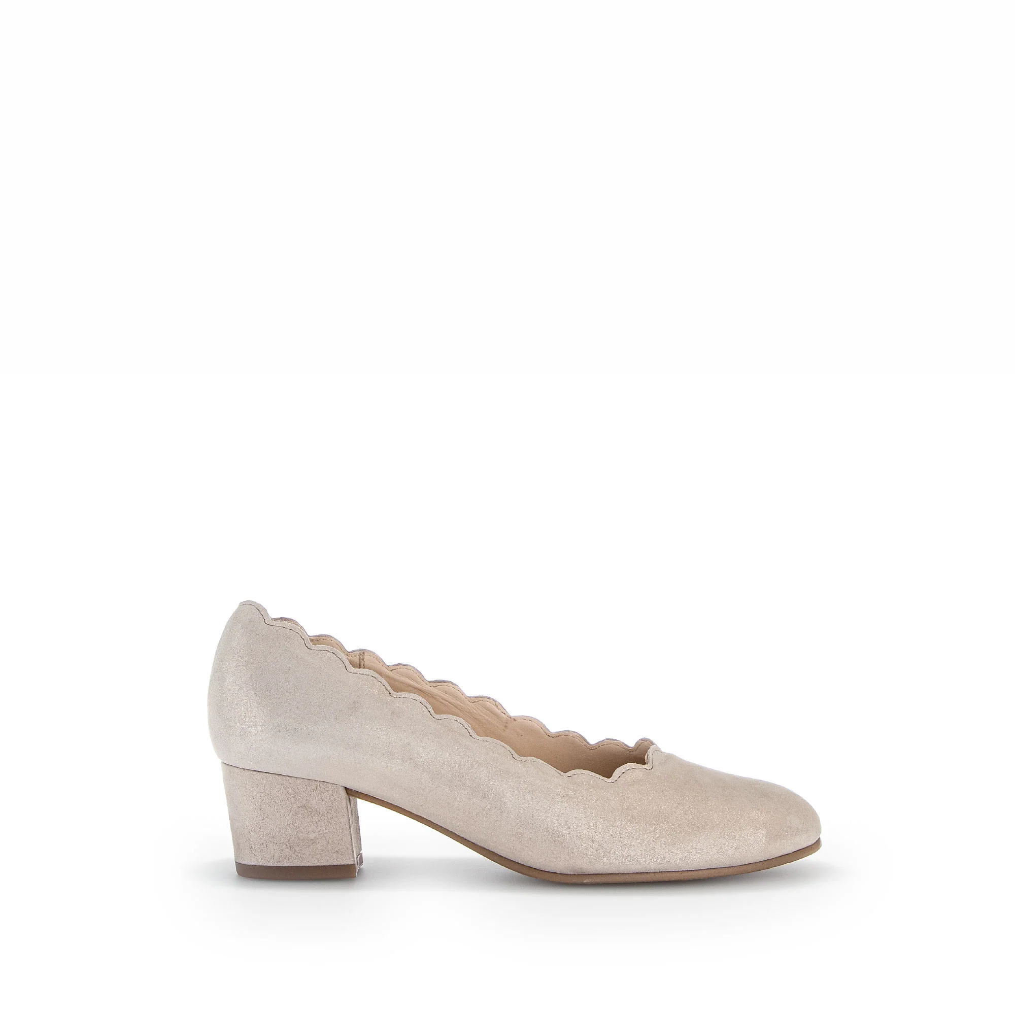 Escarpins irrisés en cuir velours