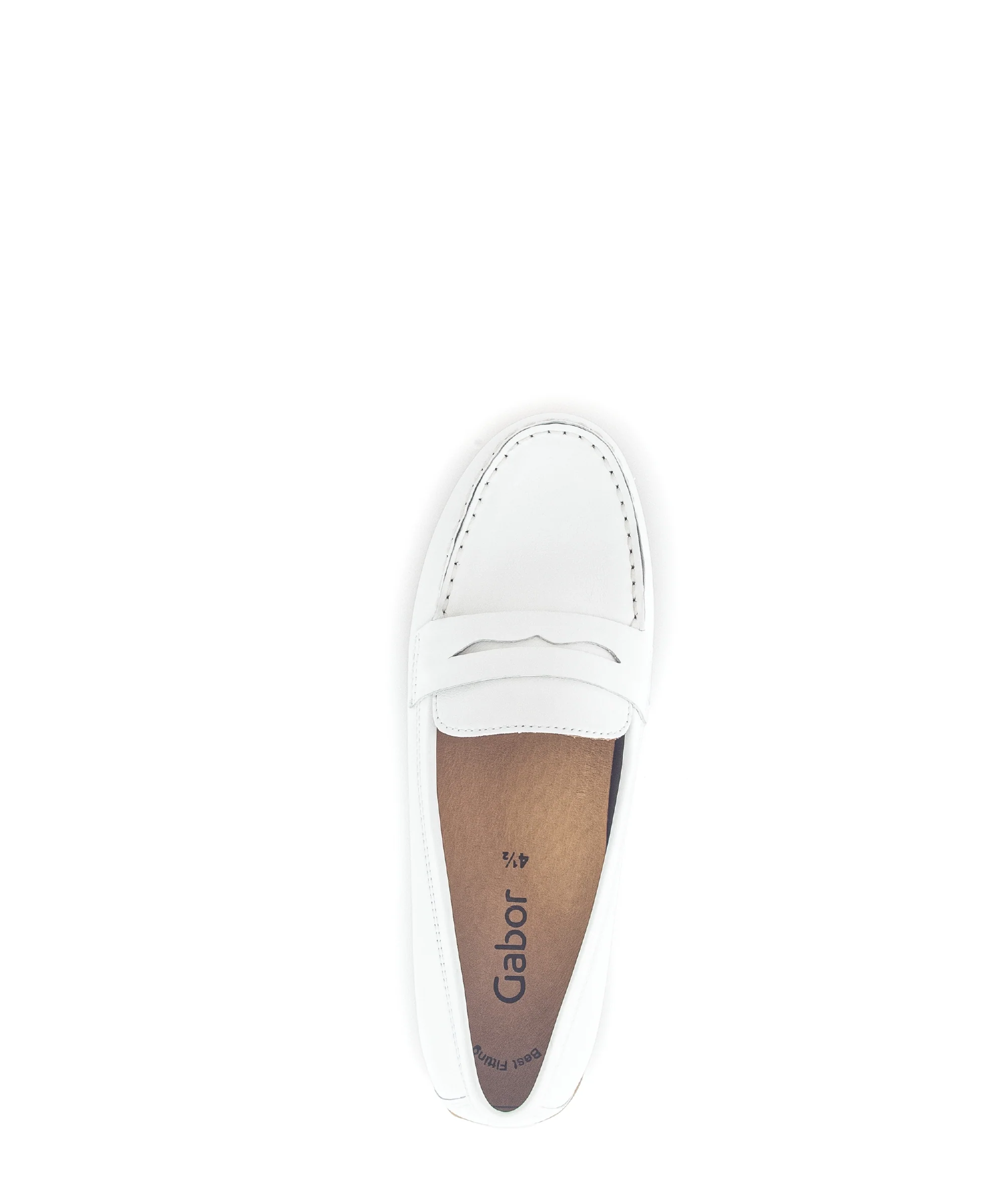 Mocassins blancs en cuir - Image 5