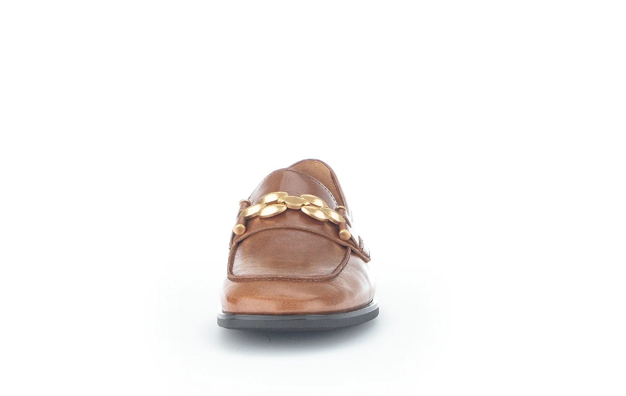 Mocassins cognac en cuir - Image 3