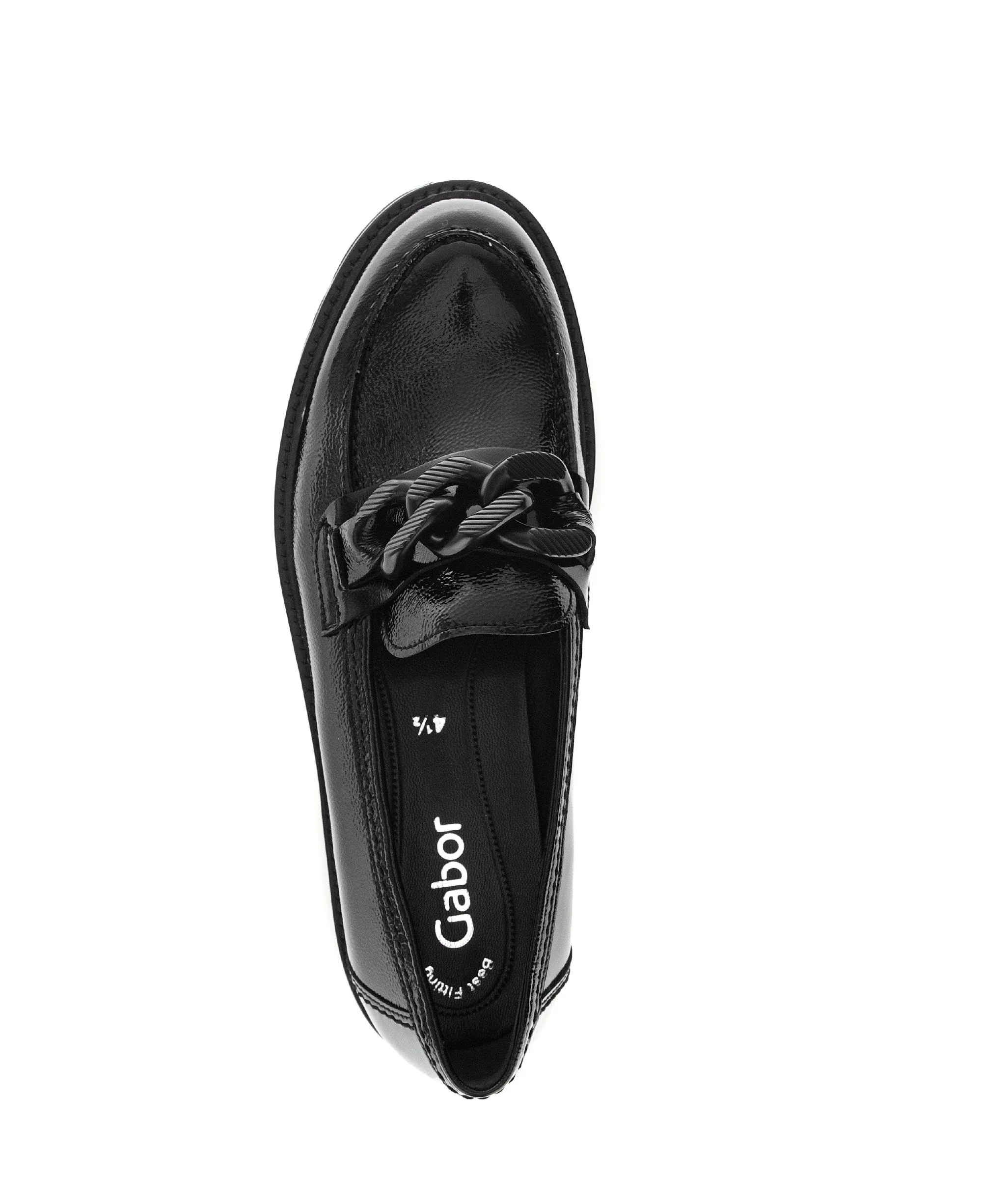 Mocassins noirs en cuir vernis - Image 3