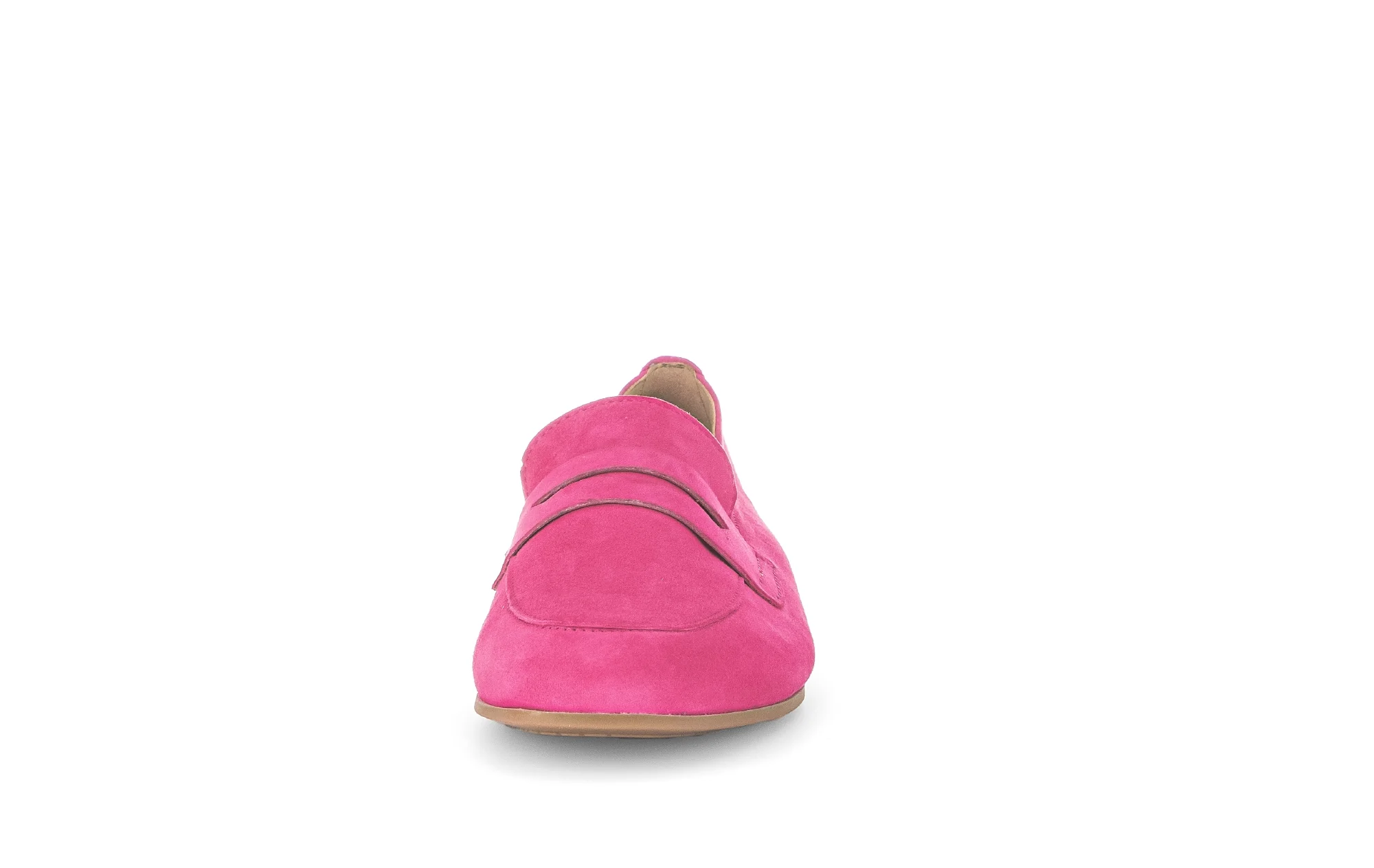 Mocassins roses en cuir velours - Image 5