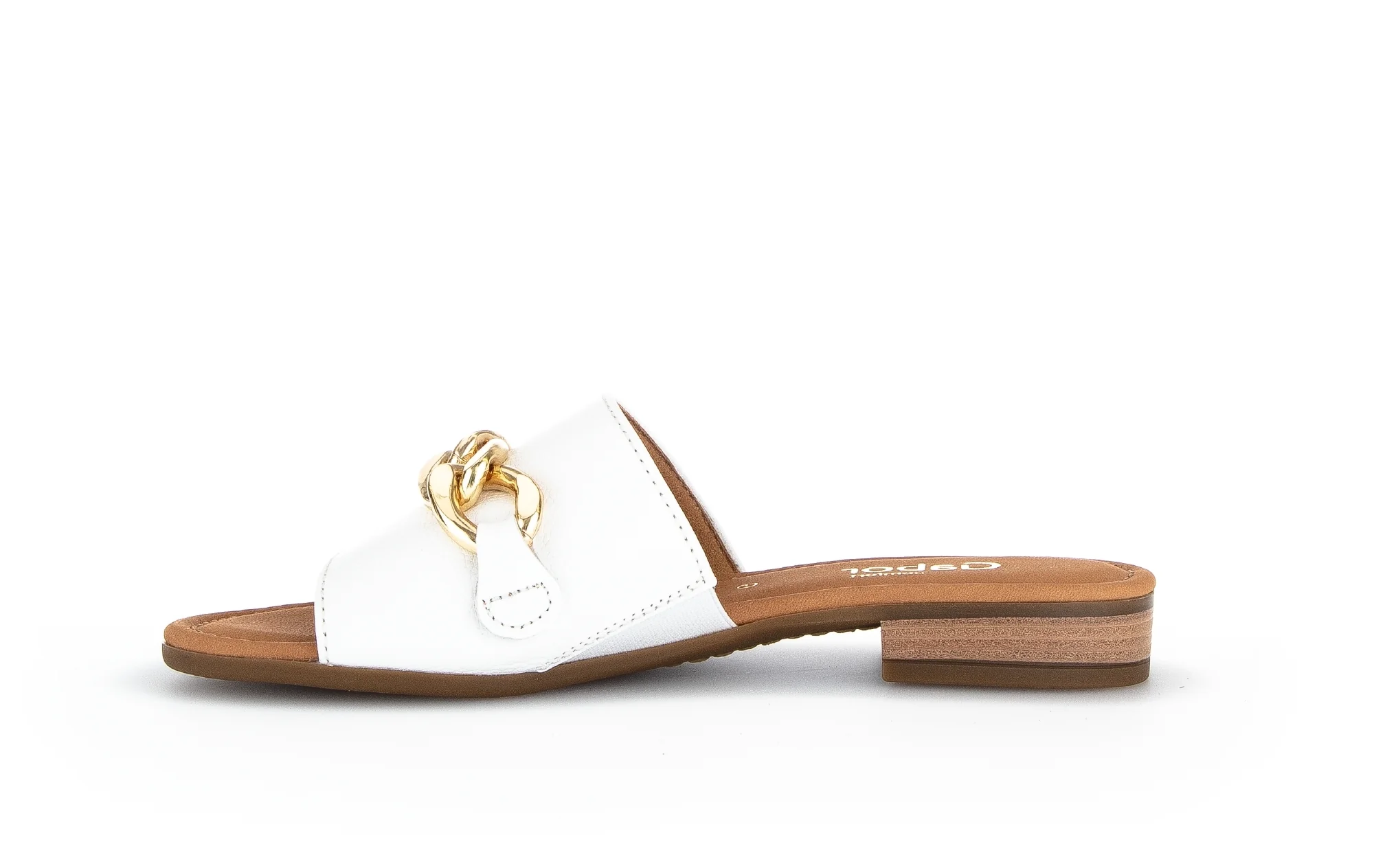 Mules blanches en cuir - Image 2