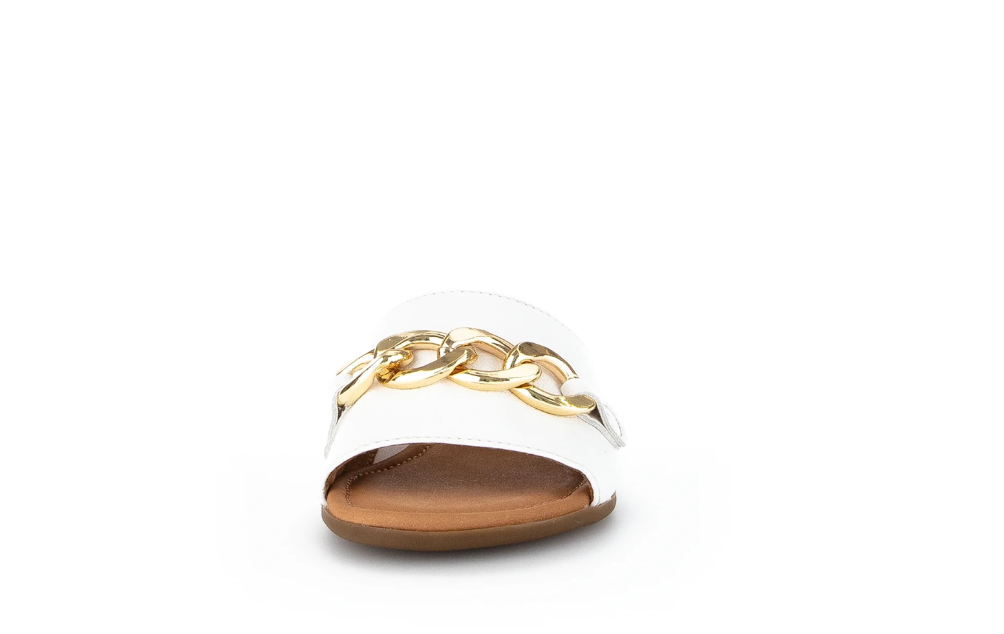 Mules blanches en cuir - Image 3