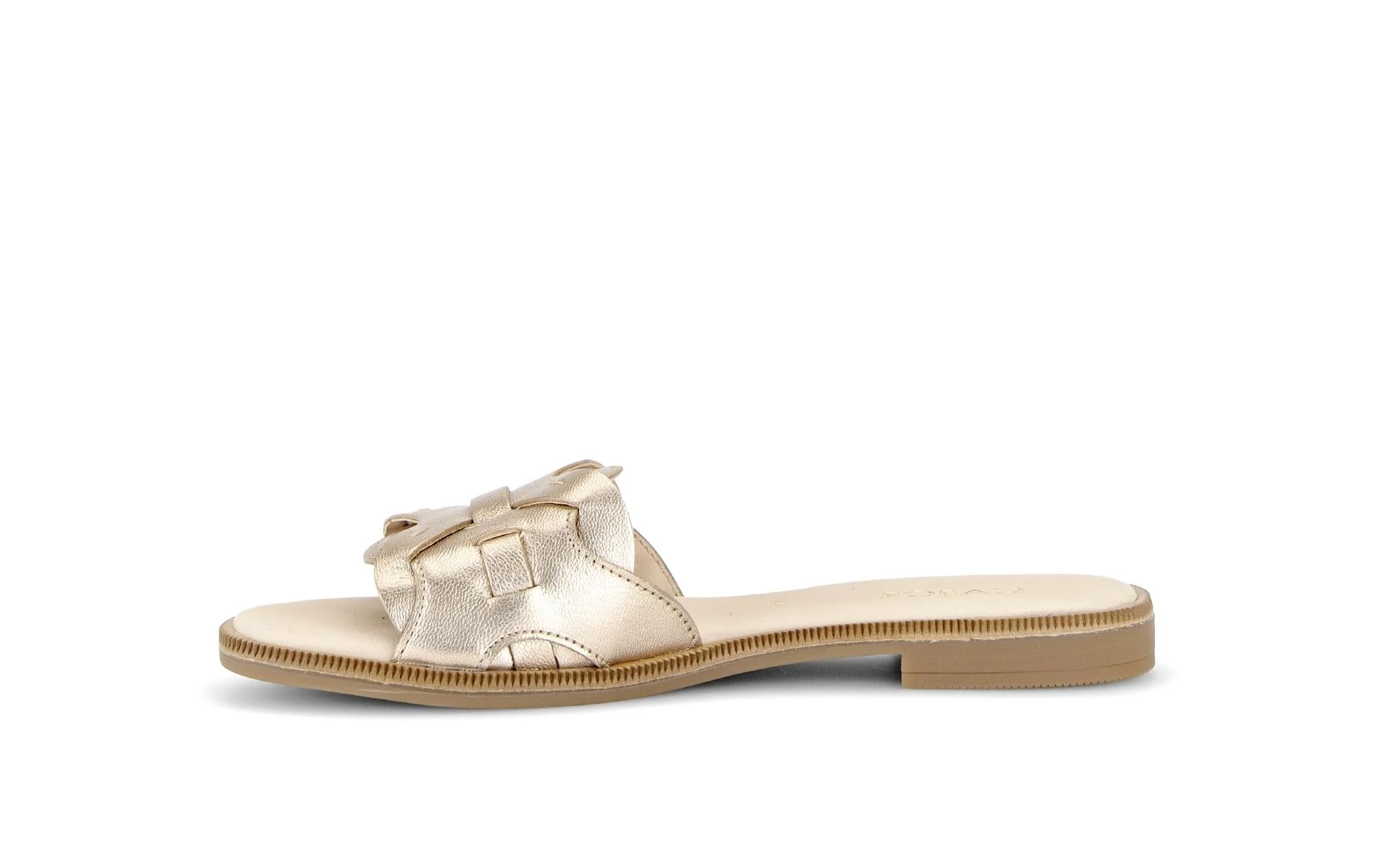 Mules dorées en cuir - Image 2