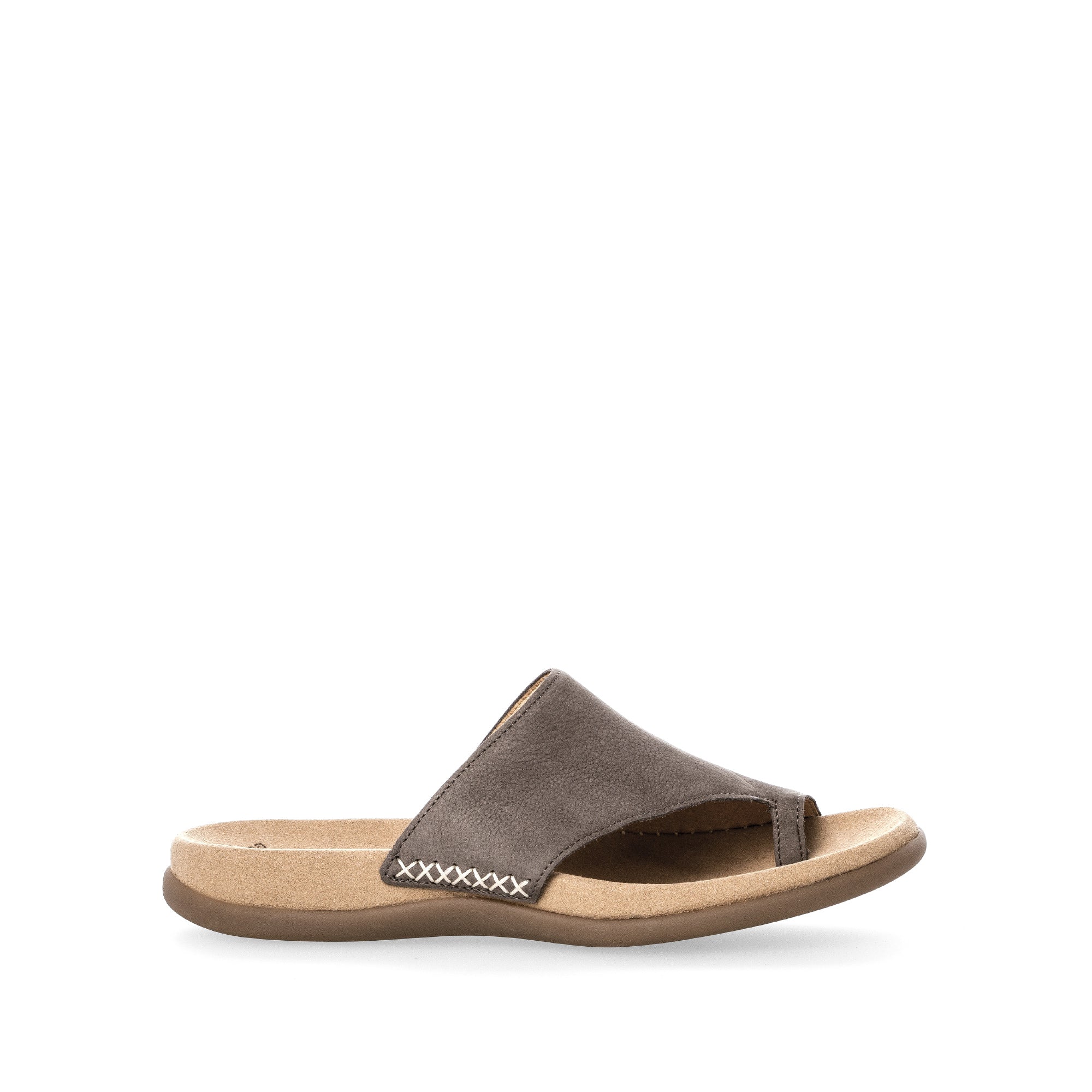 Mules marrons en cuir nubuk