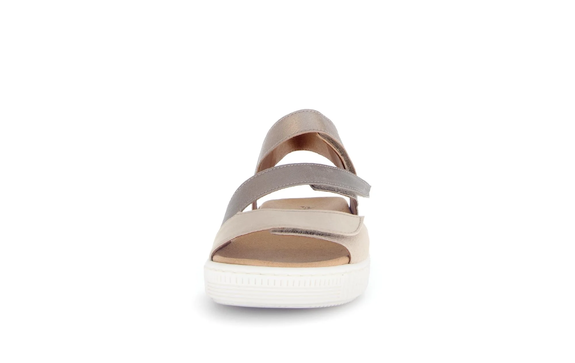 Sandales beiges en nubuck (semelle amovible) - Image 5