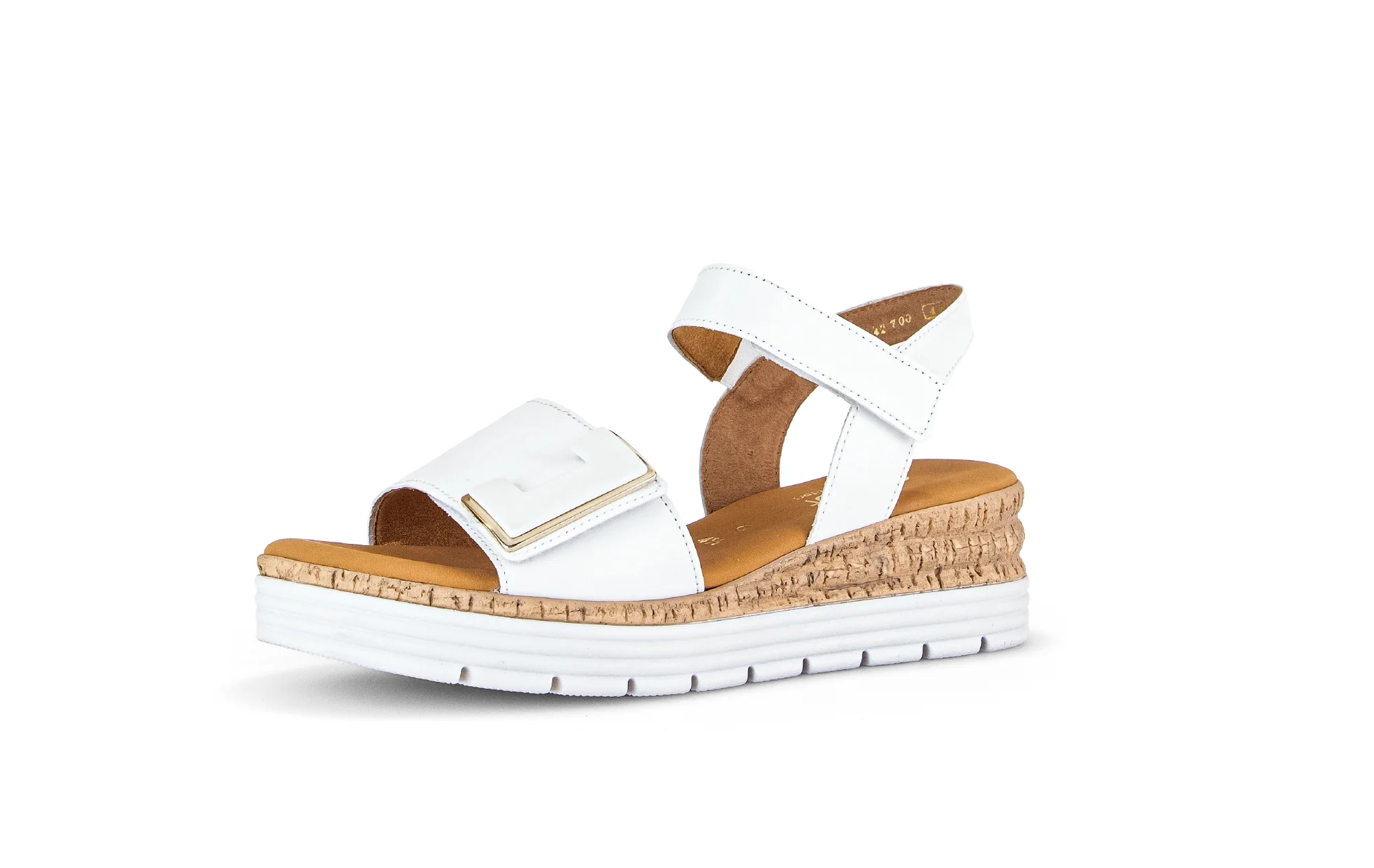Sandales blanches en cuir - Image 3