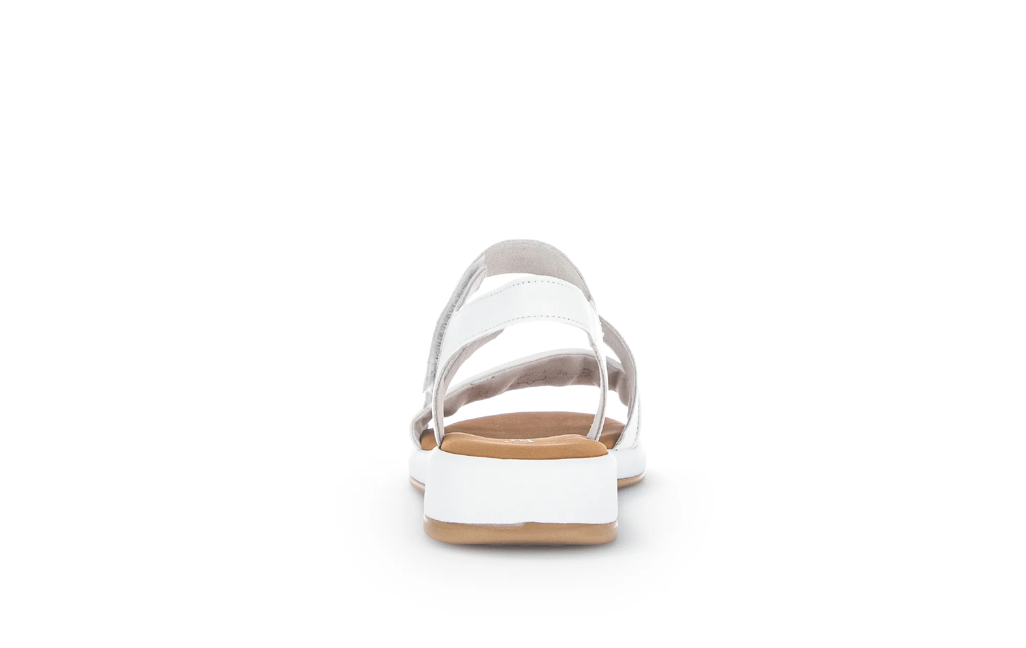 Sandales blanches en cuir grainé - Image 6