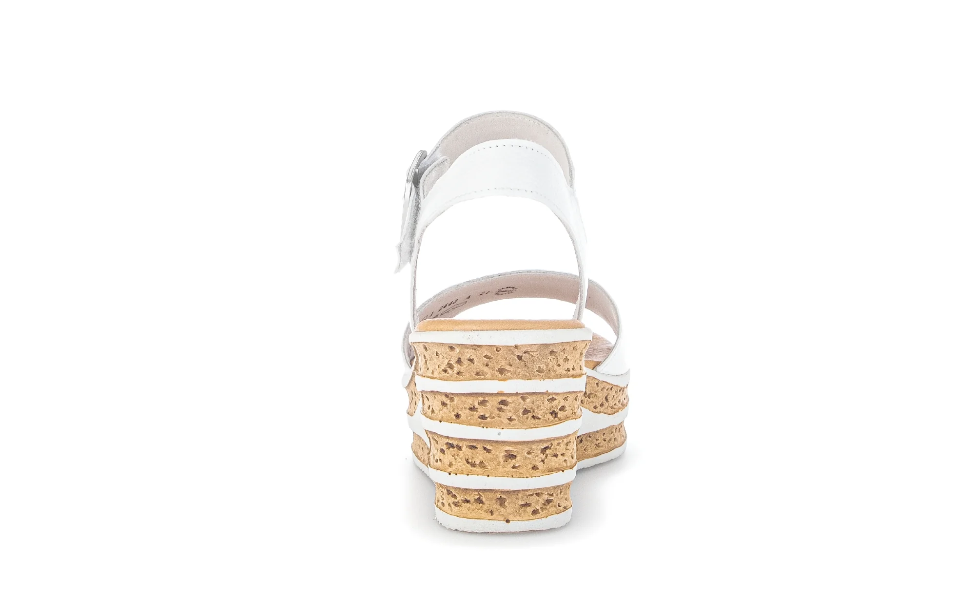 Sandales blanches en cuir grainé - Image 6