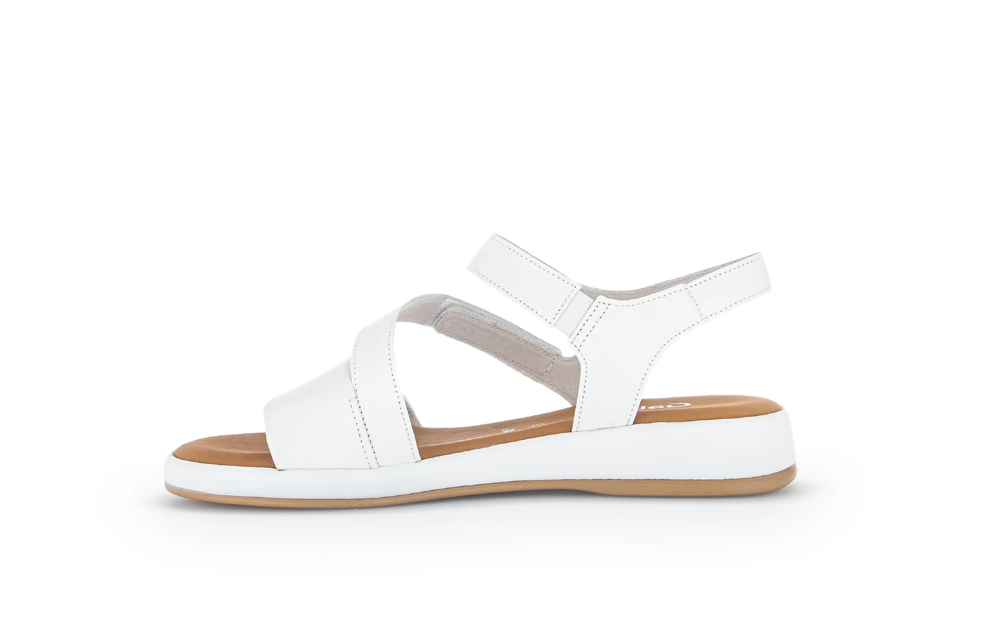 Sandales blanches en cuir lisse - Image 2