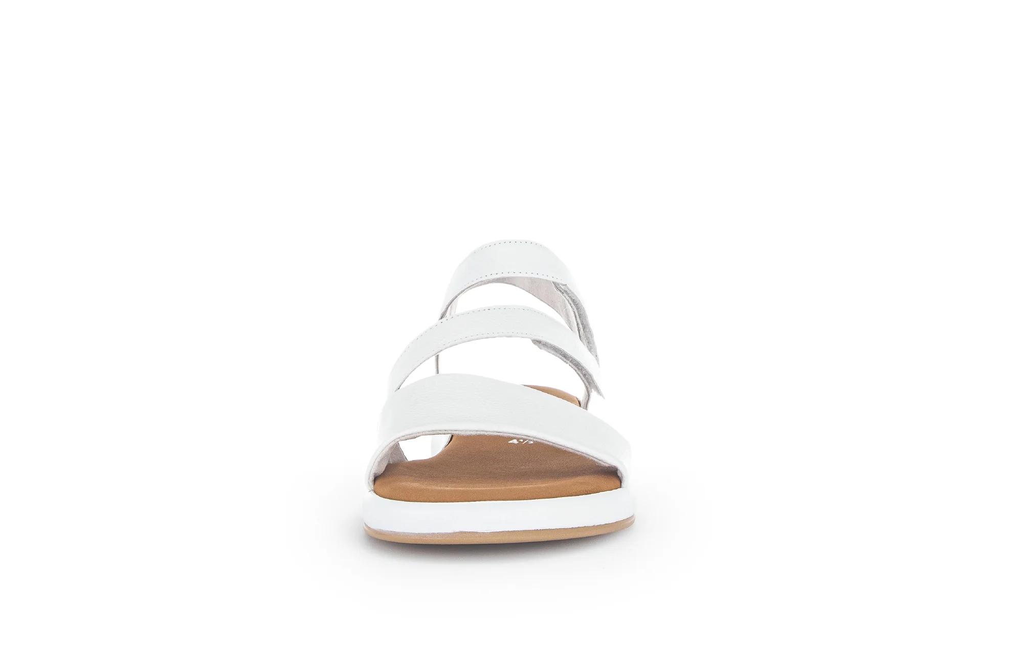 Sandales blanches en cuir lisse - Image 5