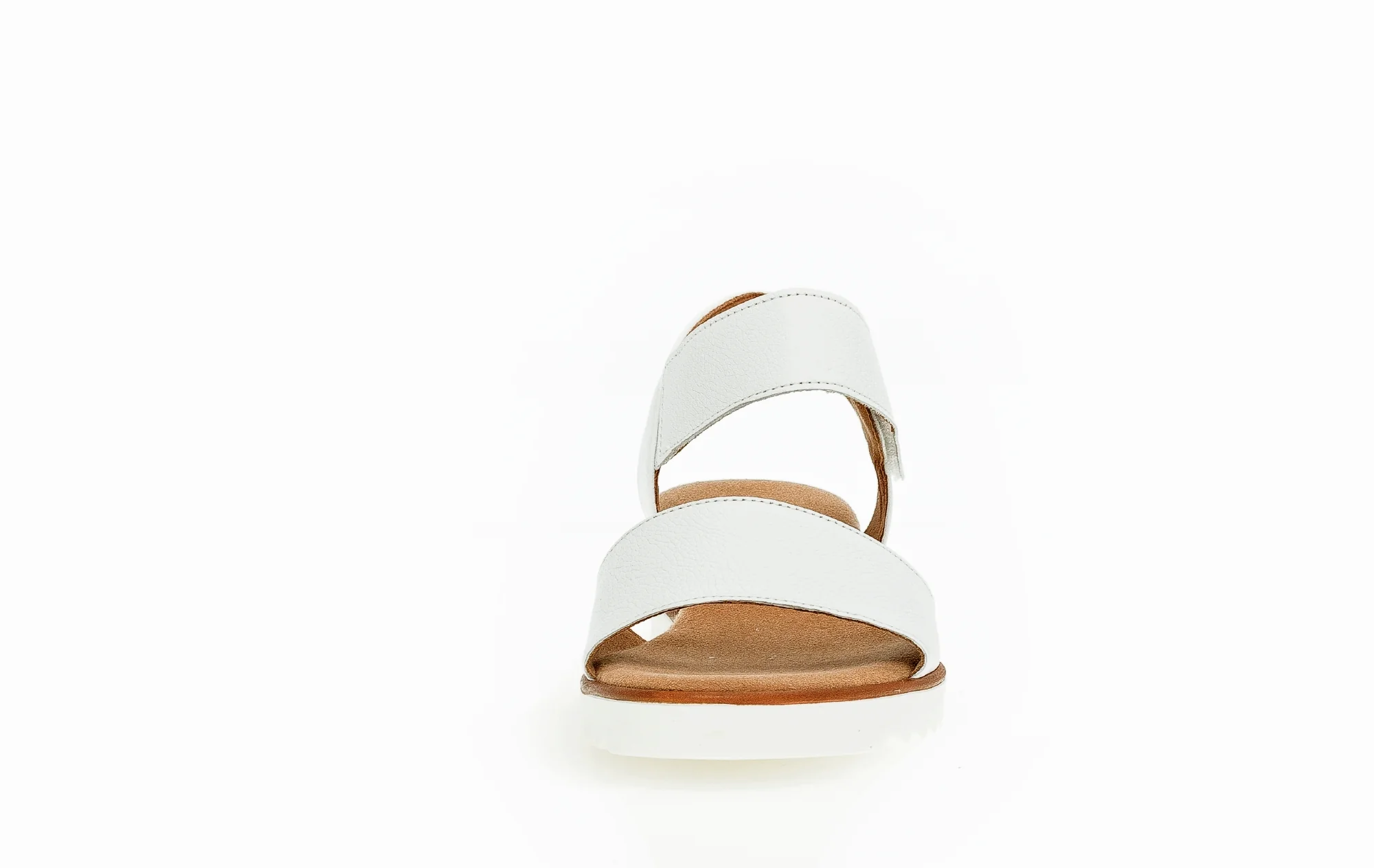 Sandales blanches en cuir lisse - Image 5