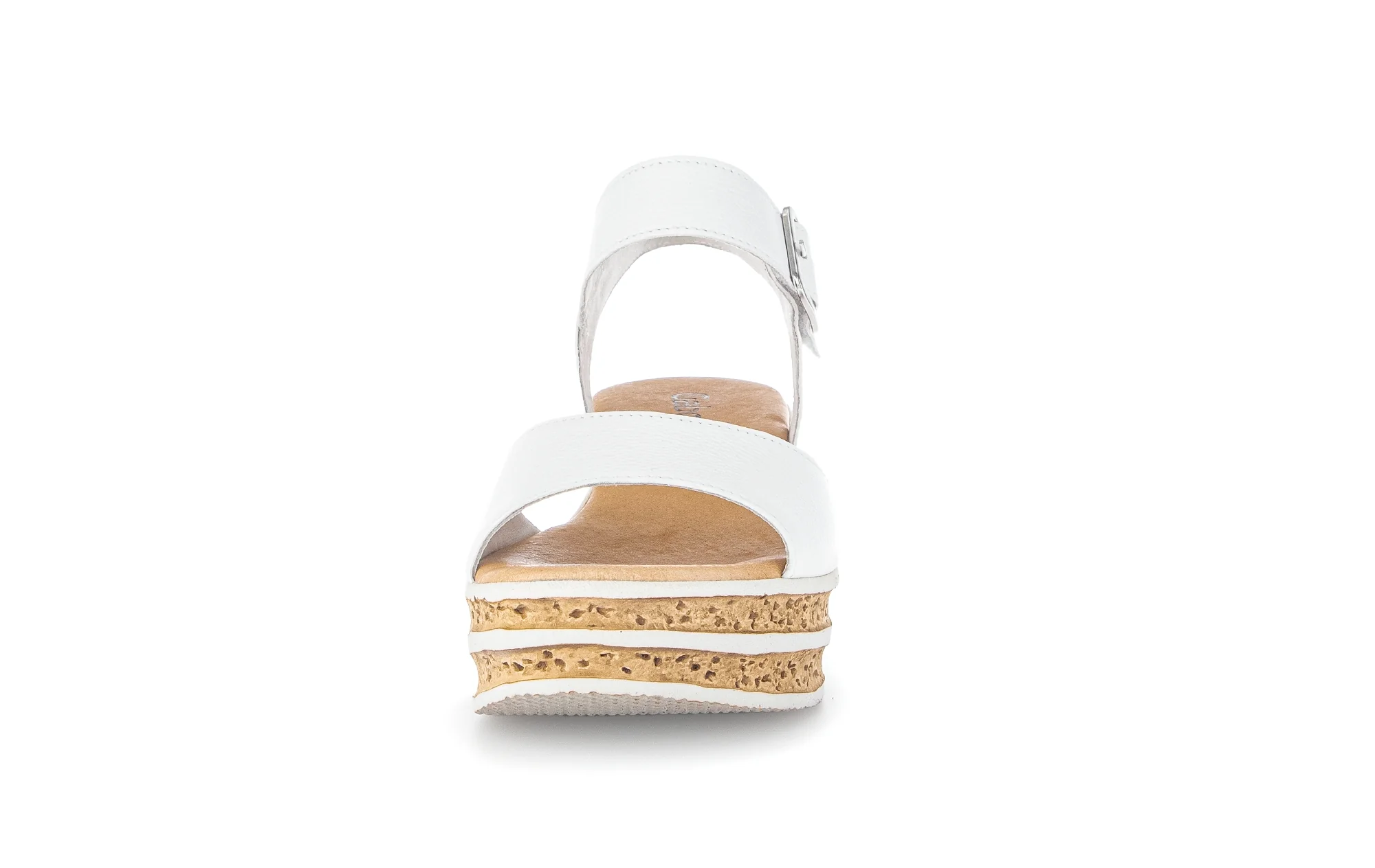 Sandales blanches en cuir lisse - Image 5