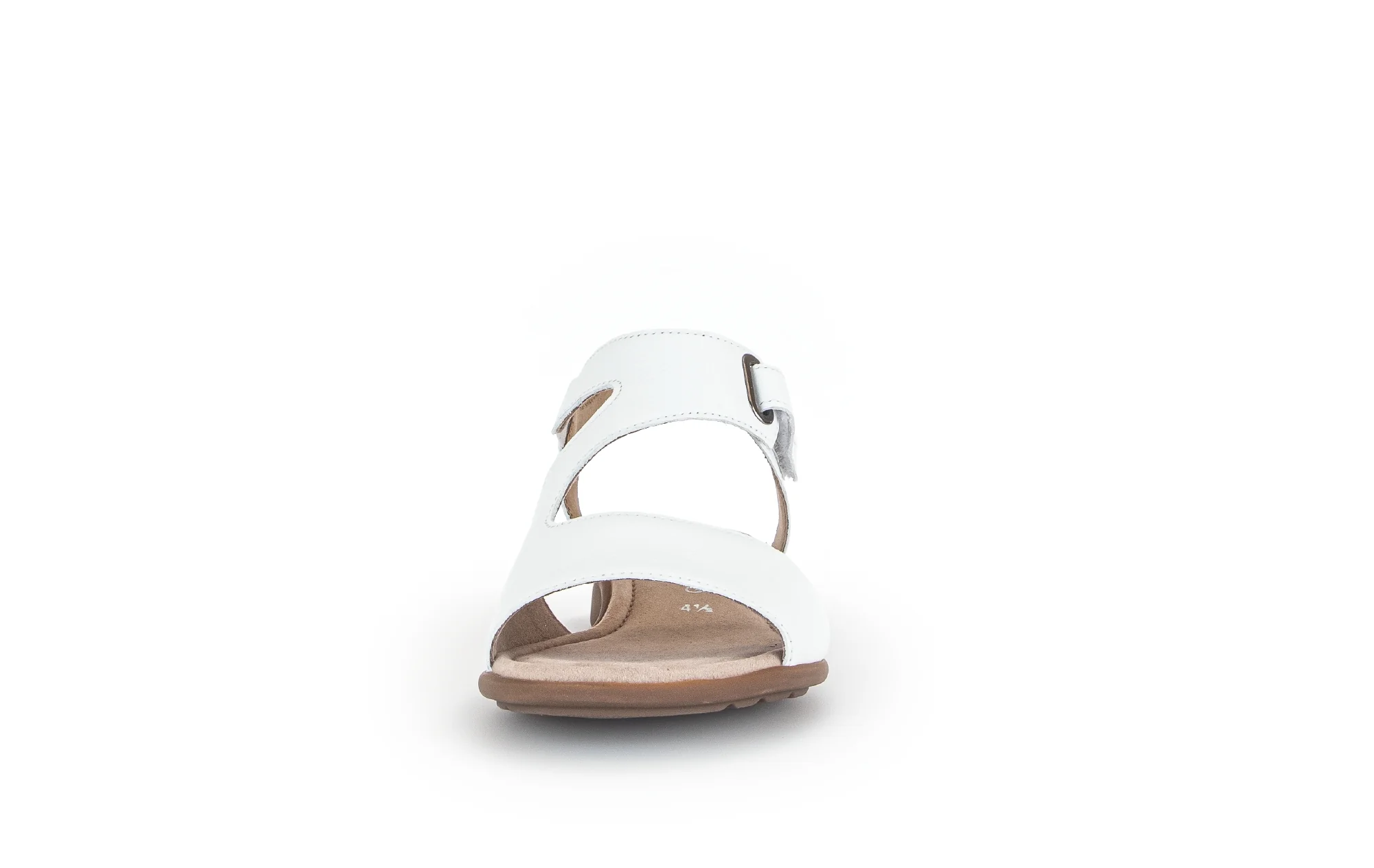 Sandales blanches en cuir lisse - Image 5