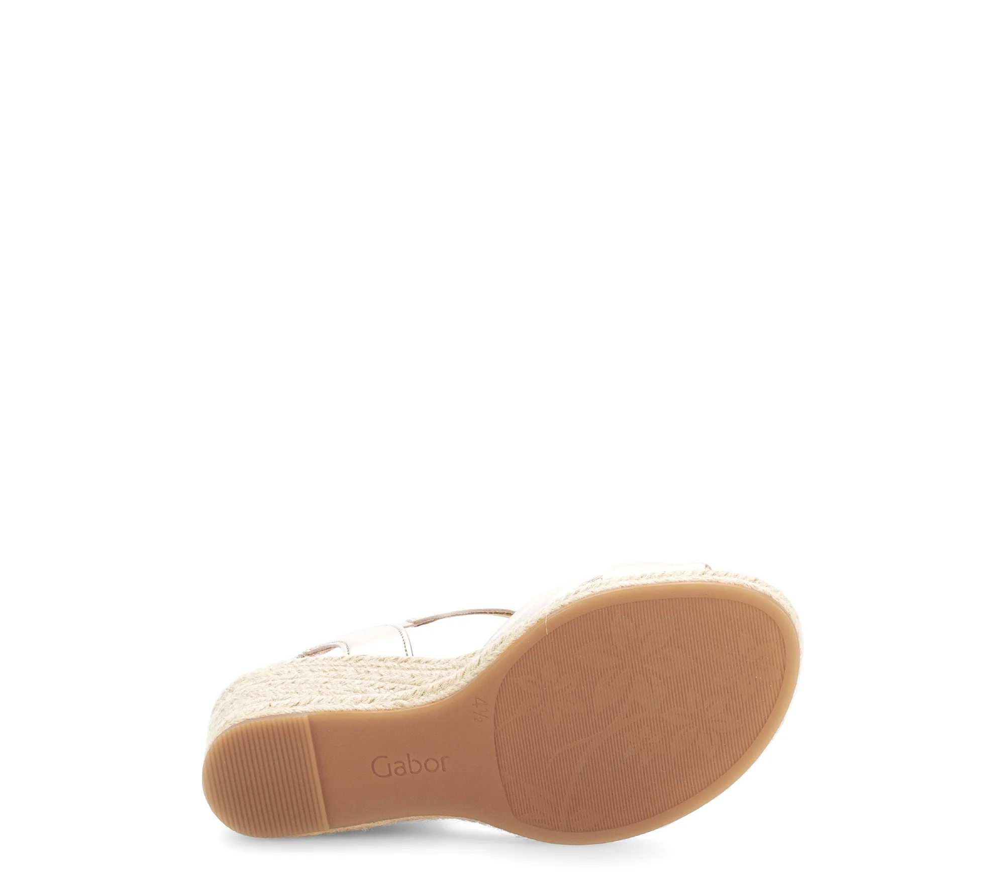 Sandales dorées en cuir métallisé - Image 6