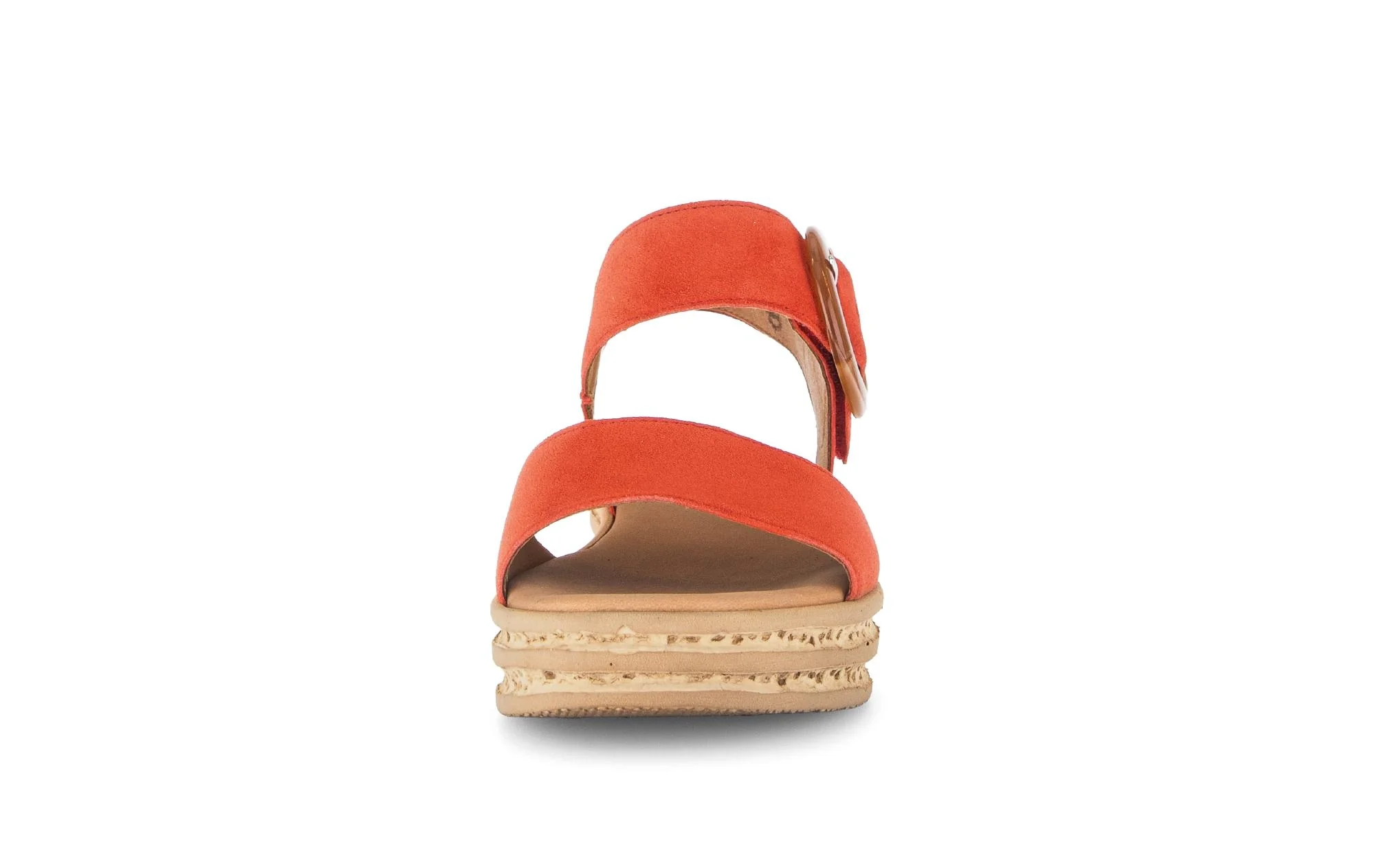 Sandales orange en nubuck - Image 5