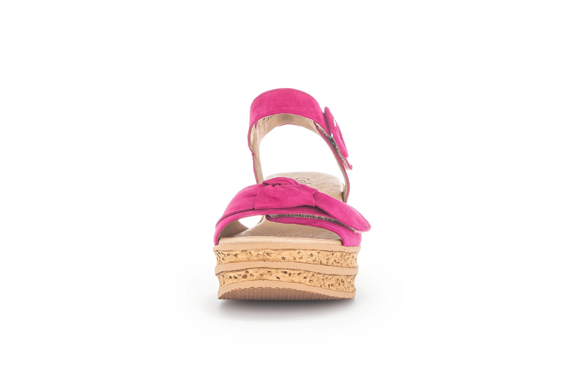 Sandales pinks en cuir velours - Image 4