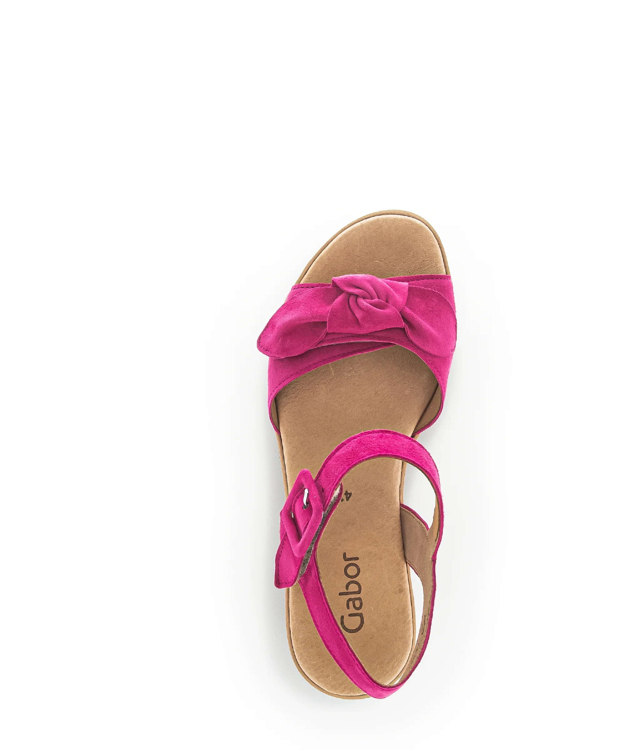 Sandales pinks en cuir velours - Image 5