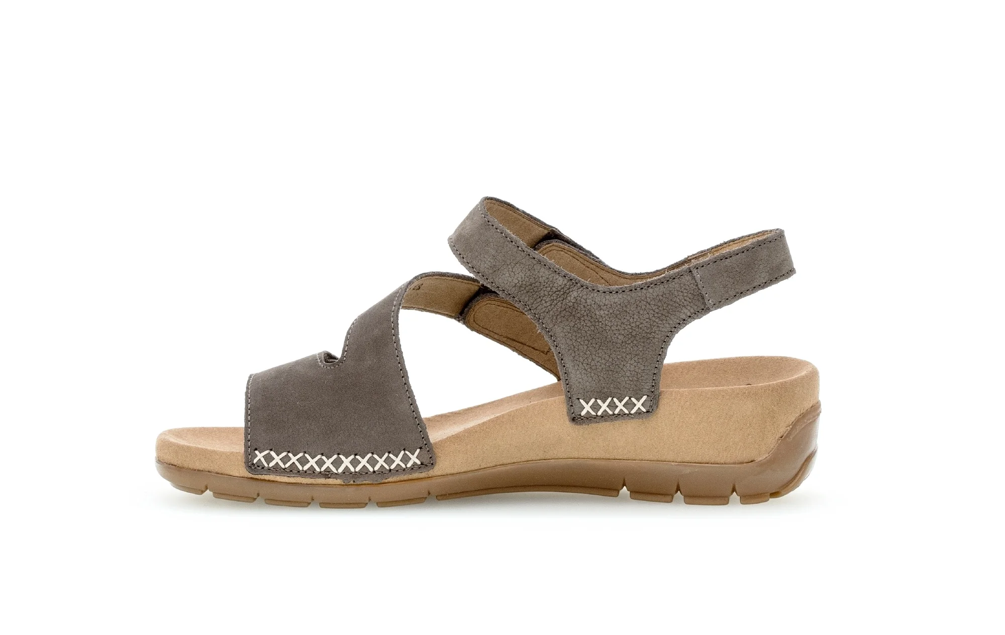Sandales taupes en cuir nubuck - Image 2