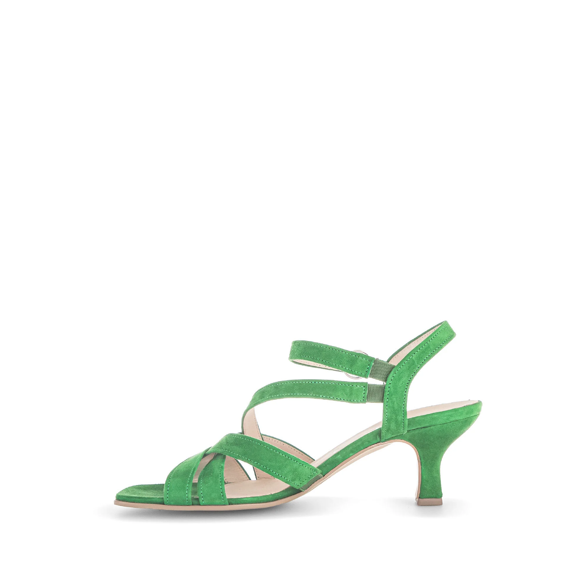 Sandales vertes en velours - Image 2