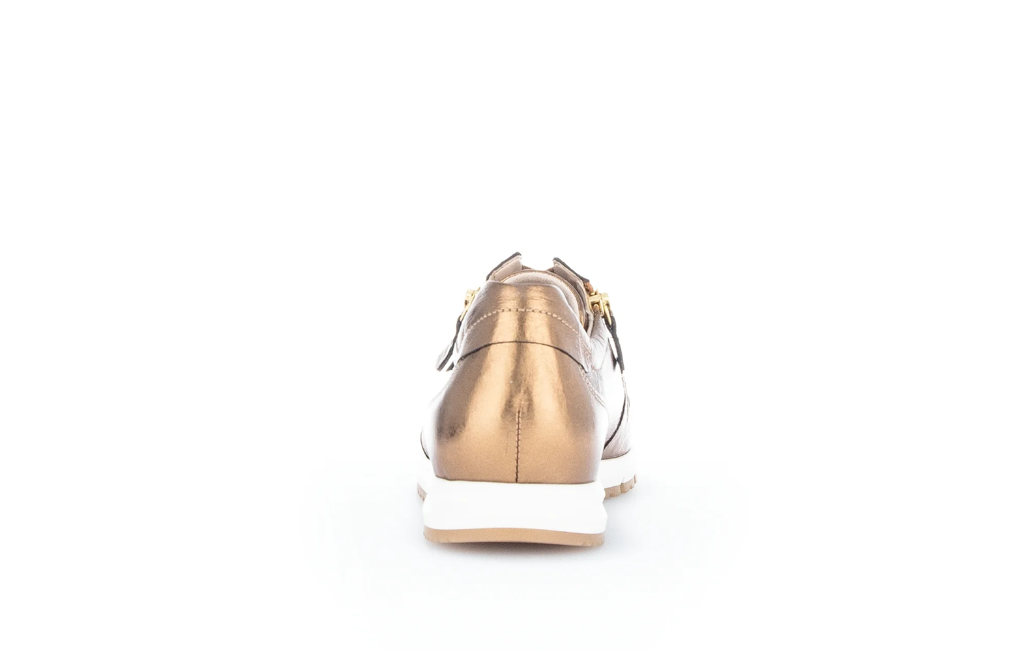 Sneakers dorées en cuir - Image 4