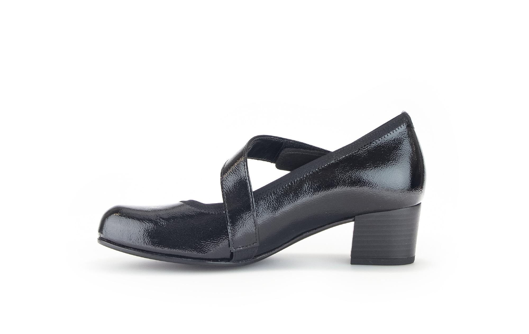 Trotteurs noirs en cuir vernis - Image 2